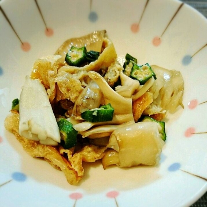 舞茸とオクラと油揚げの甘辛炒め レシピ 作り方 By ぴよこっこ 楽天レシピ 舞茸とオクラと油揚げの甘辛炒め レシピ 作り方 By ぴよこっこ 楽天レシピ